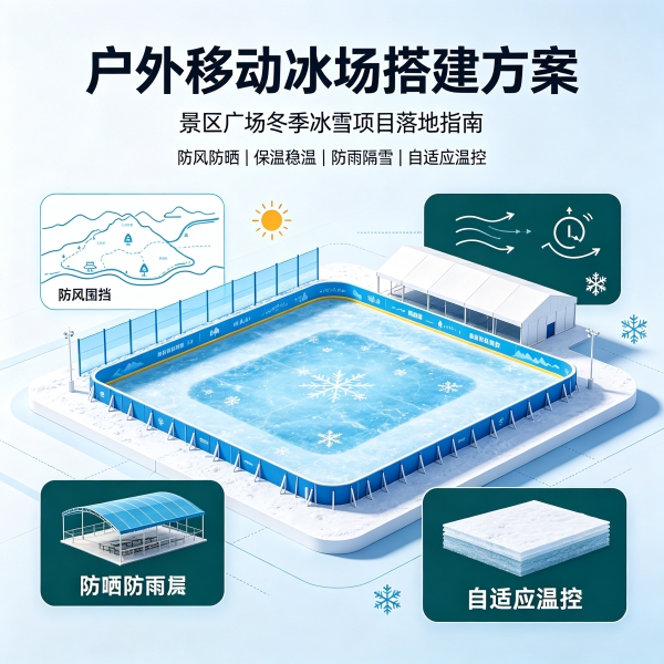神力得业二氧化碳制冷冰场设备包含哪些？移动冰场设备清单